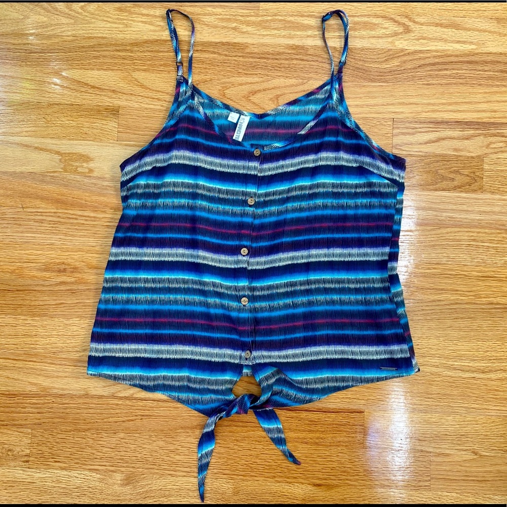 Striped Button Down Tank